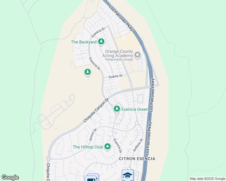 map of restaurants, bars, coffee shops, grocery stores, and more near 166 Natal Road in Ladera Ranch