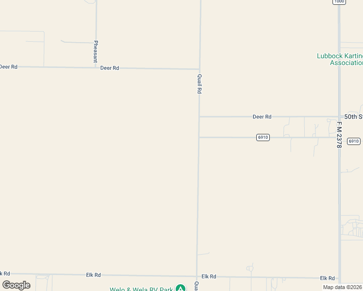 map of restaurants, bars, coffee shops, grocery stores, and more near 6902 Elephant Road in Lubbock