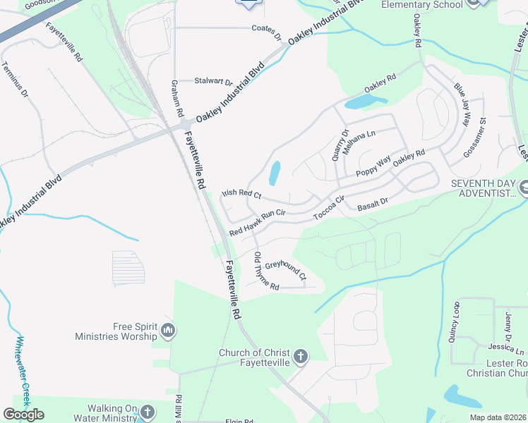 map of restaurants, bars, coffee shops, grocery stores, and more near 7695 Oakley Road in Union City