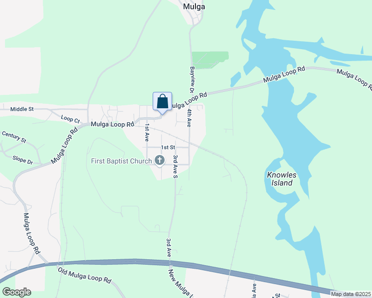 map of restaurants, bars, coffee shops, grocery stores, and more near 312 4th Avenue in Mulga