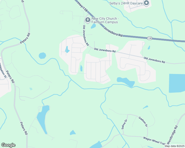 map of restaurants, bars, coffee shops, grocery stores, and more near 7810 Flyaway Road in Fairburn