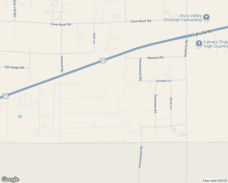 map of restaurants, bars, coffee shops, grocery stores, and more near 39644 Howard Road in Anza