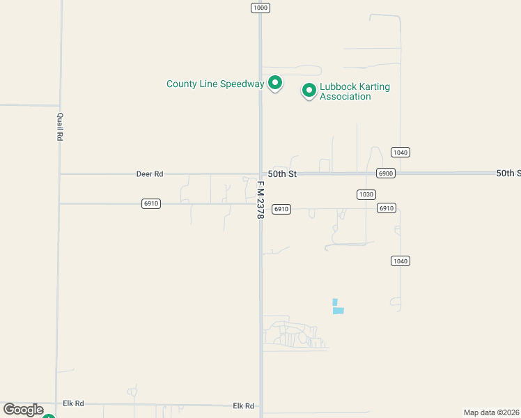 map of restaurants, bars, coffee shops, grocery stores, and more near 10698 County Road 6910 in Lubbock