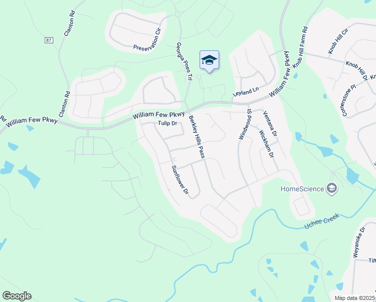 map of restaurants, bars, coffee shops, grocery stores, and more near 363 Bellhaven Drive in Evans