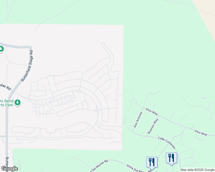 map of restaurants, bars, coffee shops, grocery stores, and more near 39663 Caladium Drive in Temecula