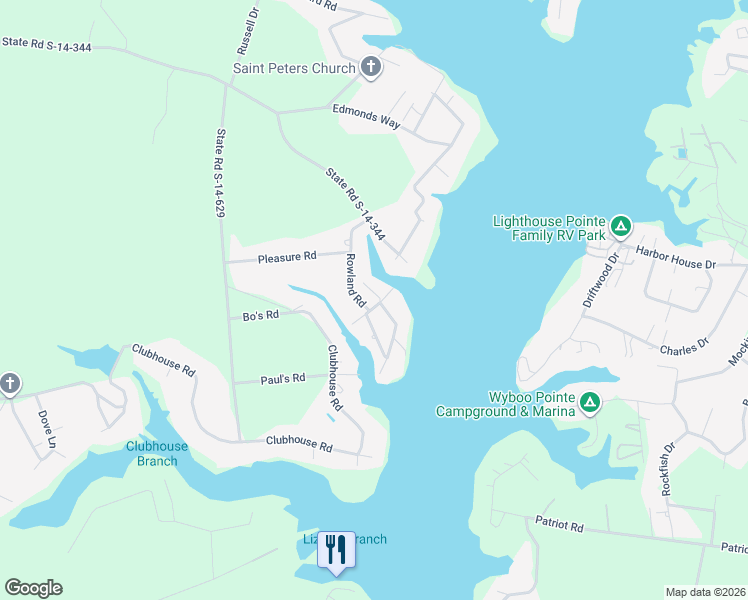 map of restaurants, bars, coffee shops, grocery stores, and more near 1350 Nightfall Lane in Summerton