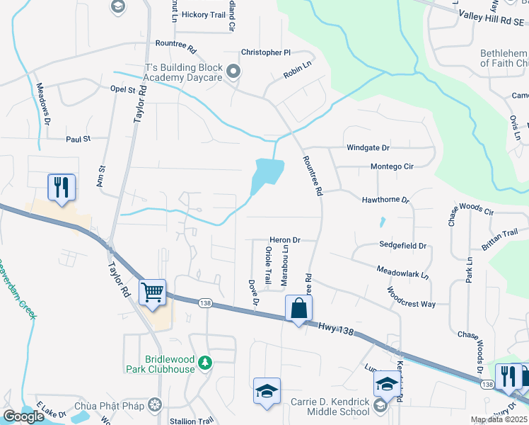 map of restaurants, bars, coffee shops, grocery stores, and more near 113 Hager Drive in Riverdale