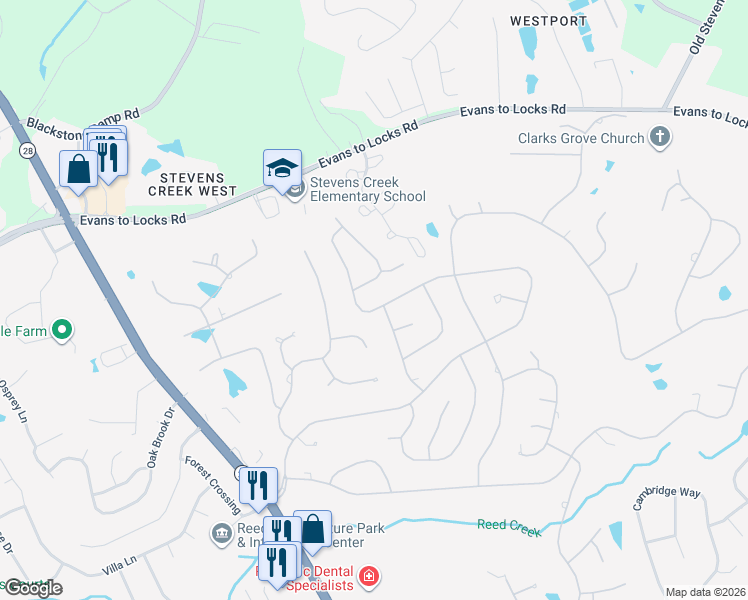 map of restaurants, bars, coffee shops, grocery stores, and more near 3653 Bay Point Drive in Martinez