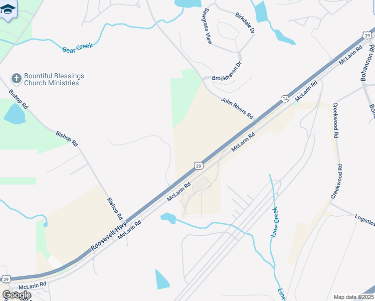 map of restaurants, bars, coffee shops, grocery stores, and more near 6835 Roosevelt Highway in Fairburn