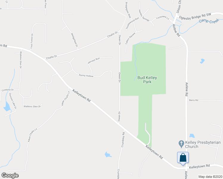 map of restaurants, bars, coffee shops, grocery stores, and more near 153 Owen Drive in McDonough