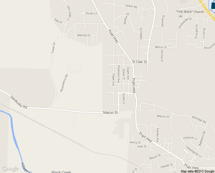 map of restaurants, bars, coffee shops, grocery stores, and more near 633 Perry Street in Birmingham