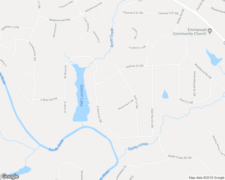 map of restaurants, bars, coffee shops, grocery stores, and more near 1765 Elizabeth Court Southwest in Conyers