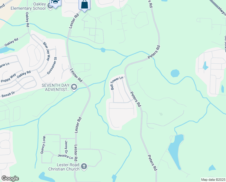 map of restaurants, bars, coffee shops, grocery stores, and more near Bell Tower Lane in Union City