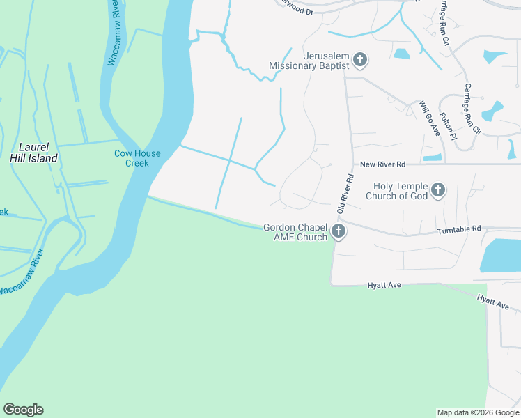 map of restaurants, bars, coffee shops, grocery stores, and more near 4505 Riverside Lane in Murrells Inlet