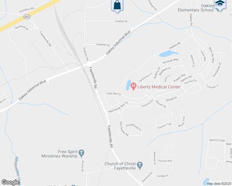map of restaurants, bars, coffee shops, grocery stores, and more near 7586 Oakley Road in Union City