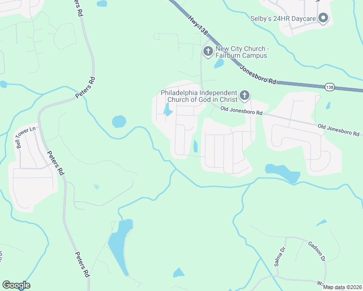 map of restaurants, bars, coffee shops, grocery stores, and more near 763 Florigen Lane in Fairburn