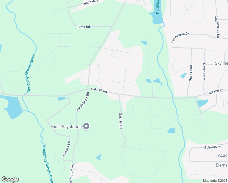 map of restaurants, bars, coffee shops, grocery stores, and more near 810 Oak Hill Road in Covington