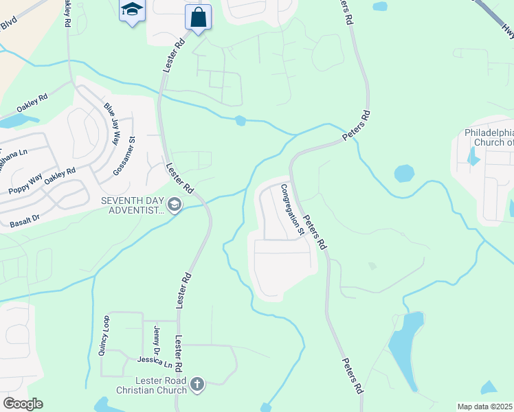 map of restaurants, bars, coffee shops, grocery stores, and more near 7830 Bell Tower Lane in Fairburn