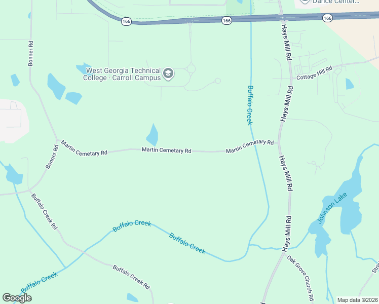 map of restaurants, bars, coffee shops, grocery stores, and more near 189 Martin Cemetary Road in Carrollton