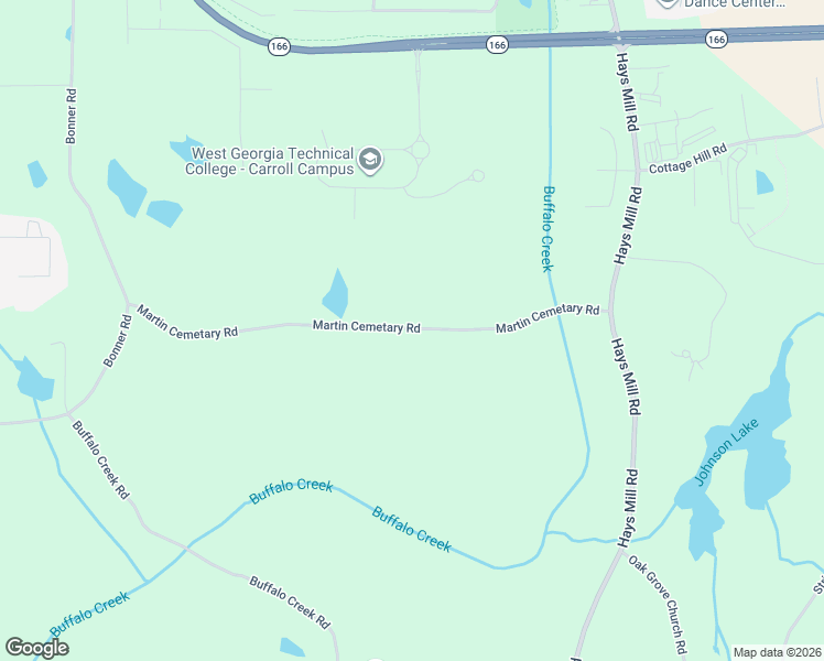 map of restaurants, bars, coffee shops, grocery stores, and more near 189 Martin Cemetary Road in Carrollton