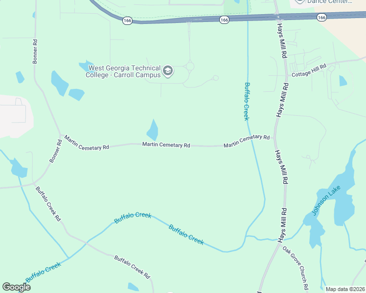 map of restaurants, bars, coffee shops, grocery stores, and more near 189 Martin Cemetary Road in Carrollton