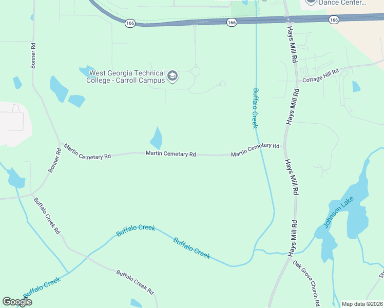 map of restaurants, bars, coffee shops, grocery stores, and more near 189 Martin Cemetary Road in Carrollton