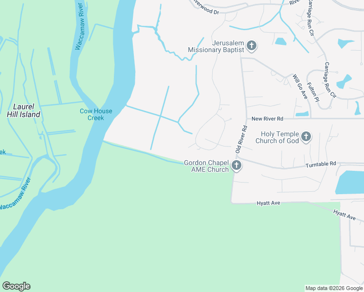 map of restaurants, bars, coffee shops, grocery stores, and more near 4505 Riverside Lane in Murrells Inlet