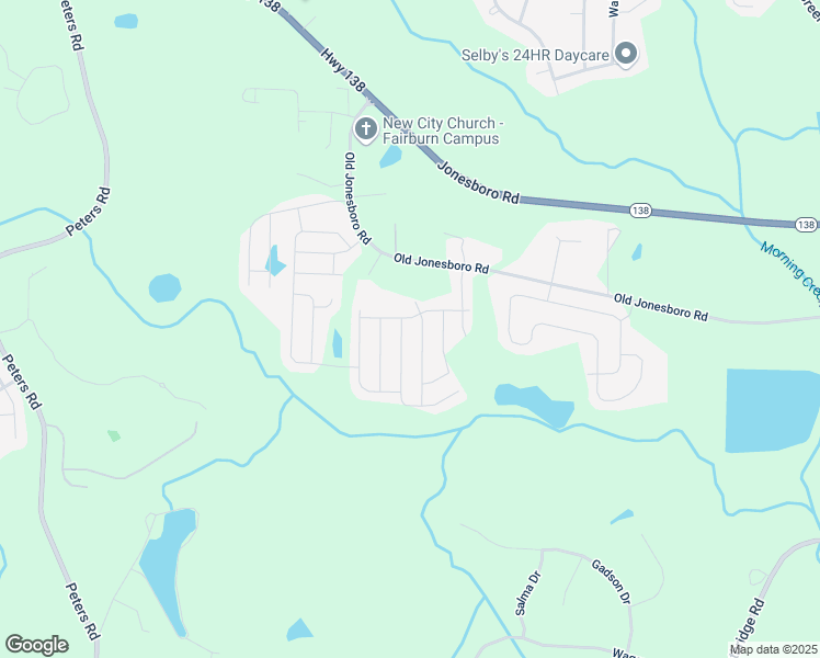 map of restaurants, bars, coffee shops, grocery stores, and more near 7554 Crawford Court in Fairburn