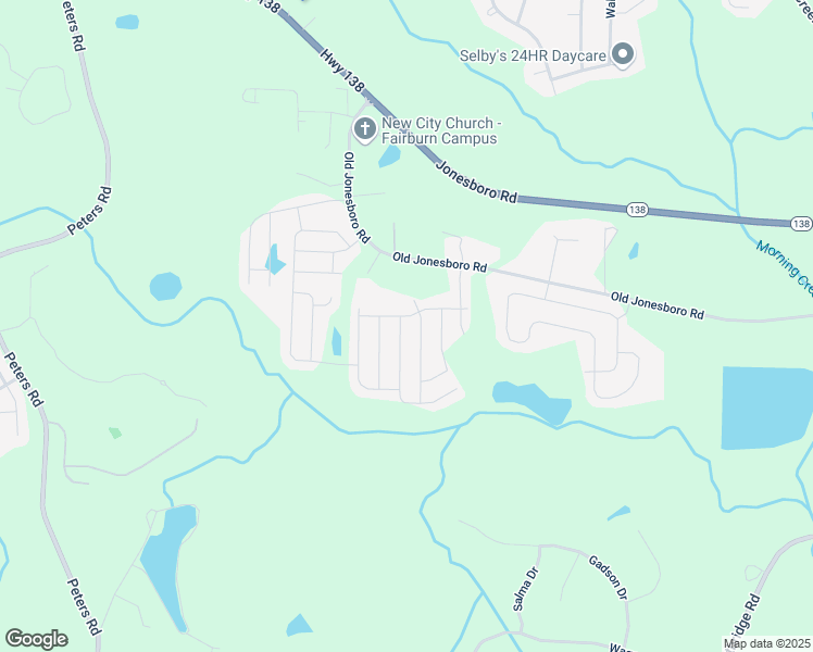 map of restaurants, bars, coffee shops, grocery stores, and more near 7554 Crawford Court in Fairburn