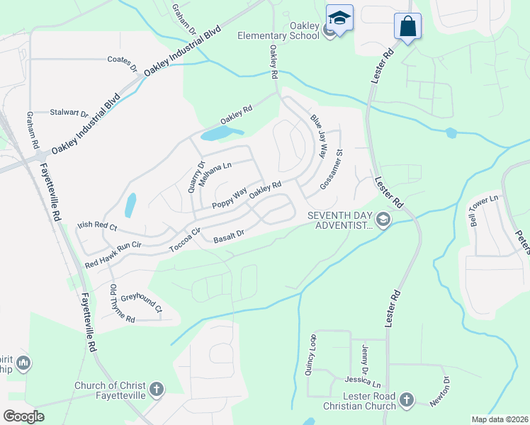 map of restaurants, bars, coffee shops, grocery stores, and more near 7196 Toccoa Circle in Union City