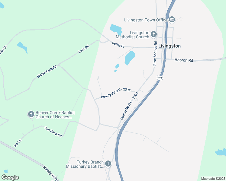map of restaurants, bars, coffee shops, grocery stores, and more near 173-175 County Road O C - 2337 in Neeses