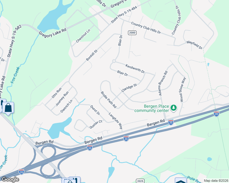 map of restaurants, bars, coffee shops, grocery stores, and more near 487 Bridle Path Road in North Augusta