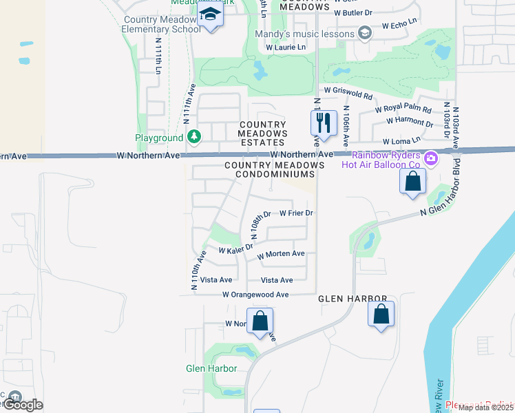 map of restaurants, bars, coffee shops, grocery stores, and more near 10826 Hayward Avenue in Glendale