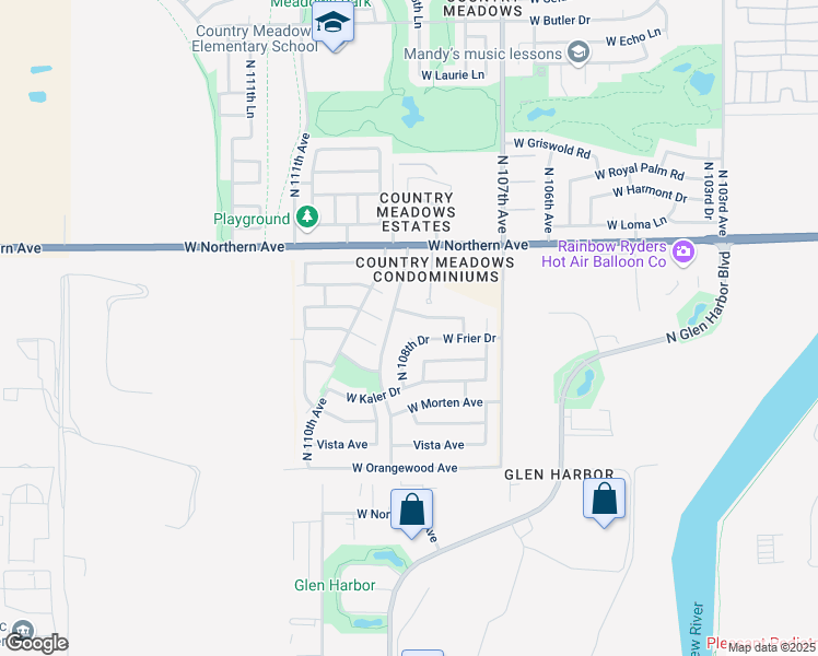 map of restaurants, bars, coffee shops, grocery stores, and more near 10826 Hayward Avenue in Glendale