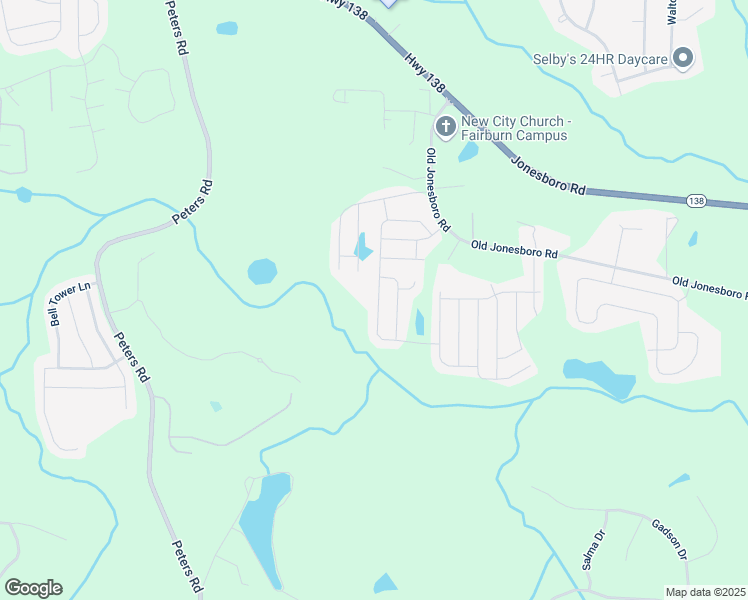 map of restaurants, bars, coffee shops, grocery stores, and more near 7720 Volion Parkway in Fairburn