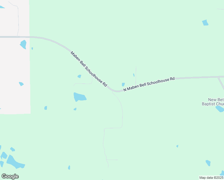 map of restaurants, bars, coffee shops, grocery stores, and more near 3432 North Maben Bell Schoolhouse Road in Maben
