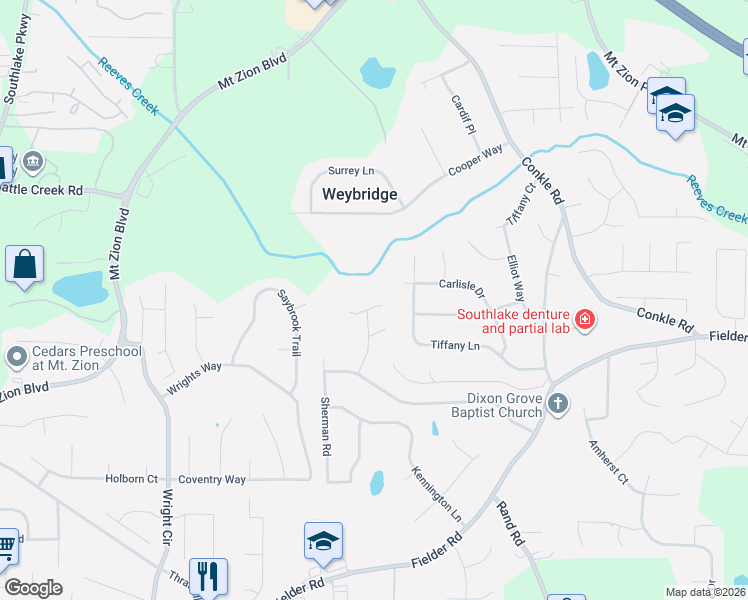 map of restaurants, bars, coffee shops, grocery stores, and more near 2086 Peridot Court in Jonesboro