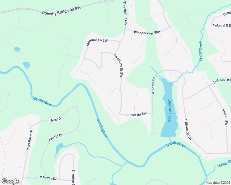 map of restaurants, bars, coffee shops, grocery stores, and more near 5401 Confederate Camp Circle Southwest in Conyers
