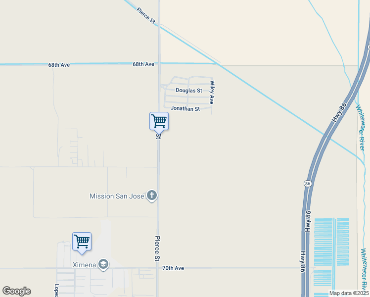 map of restaurants, bars, coffee shops, grocery stores, and more near Pierce Street in Thermal