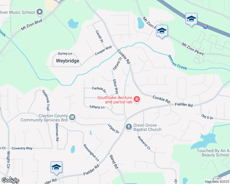 map of restaurants, bars, coffee shops, grocery stores, and more near 2254 Lisbon Lane in Jonesboro