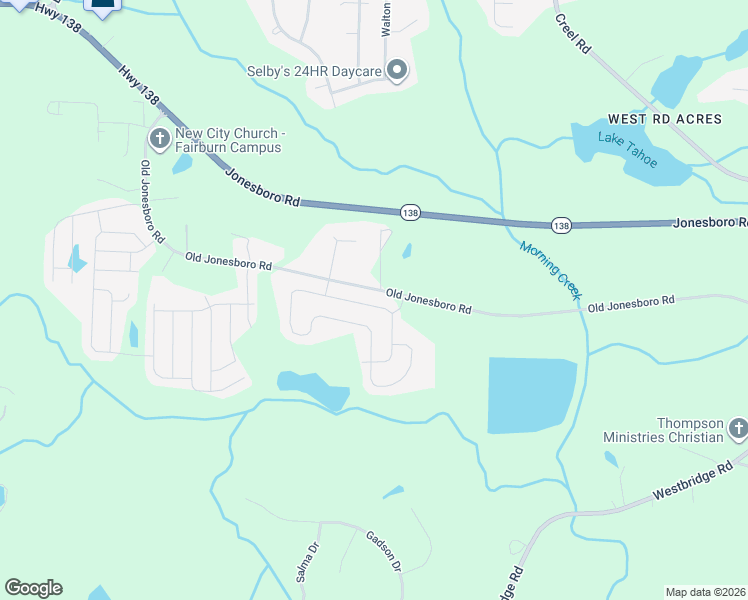 map of restaurants, bars, coffee shops, grocery stores, and more near 3523 Ebb Circle in Fairburn