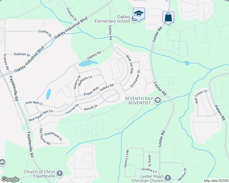 map of restaurants, bars, coffee shops, grocery stores, and more near 7264 Toccoa Circle in Union City