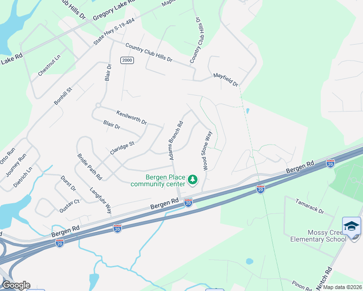 map of restaurants, bars, coffee shops, grocery stores, and more near 150 Adamsville Spring Road in North Augusta