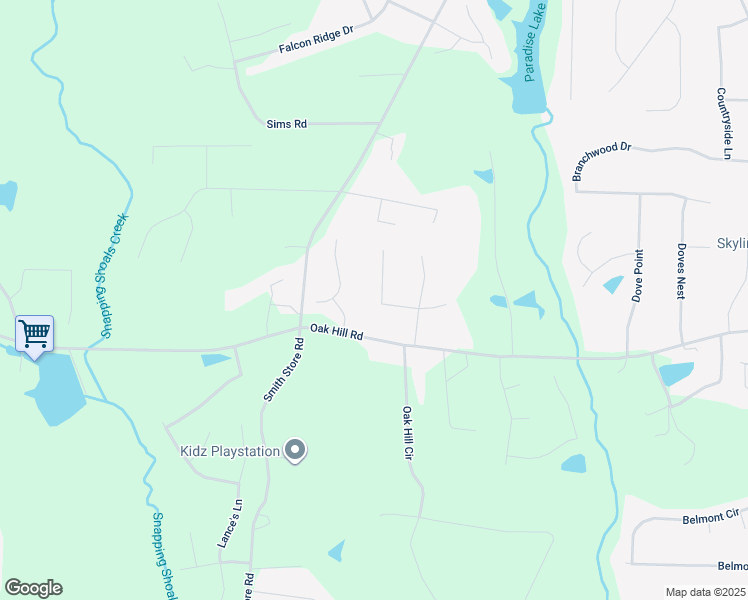 map of restaurants, bars, coffee shops, grocery stores, and more near 65 White Oak Drive in Covington