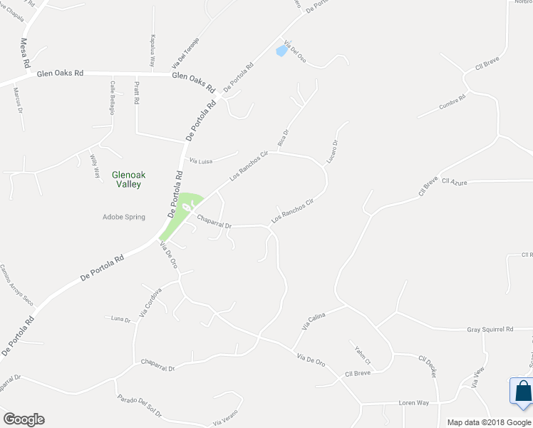 map of restaurants, bars, coffee shops, grocery stores, and more near 40670 Los Ranchos Circle in Temecula