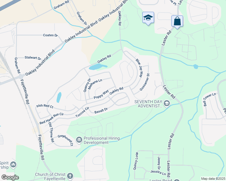 map of restaurants, bars, coffee shops, grocery stores, and more near 7354 Poppy Way in Union City