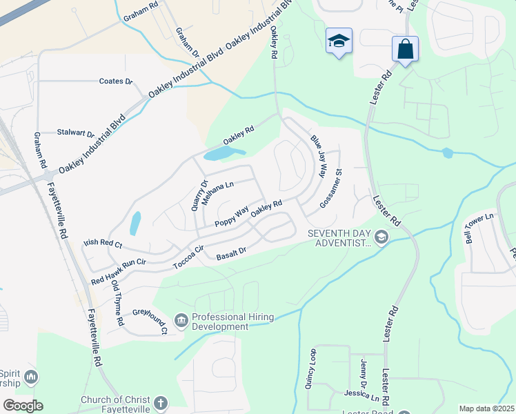 map of restaurants, bars, coffee shops, grocery stores, and more near 7354 Poppy Way in Union City