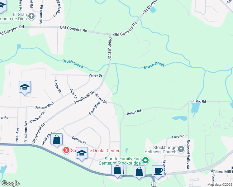 map of restaurants, bars, coffee shops, grocery stores, and more near in Stockbridge
