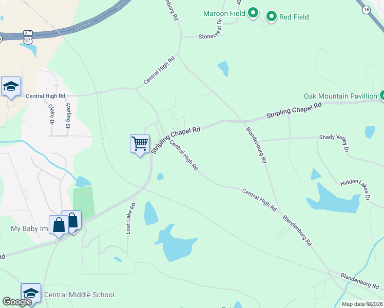 map of restaurants, bars, coffee shops, grocery stores, and more near 688 Central High Road in Carrollton