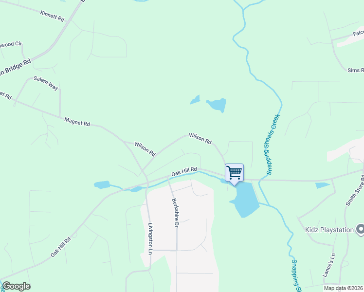 map of restaurants, bars, coffee shops, grocery stores, and more near 225 Wilson Road in Covington